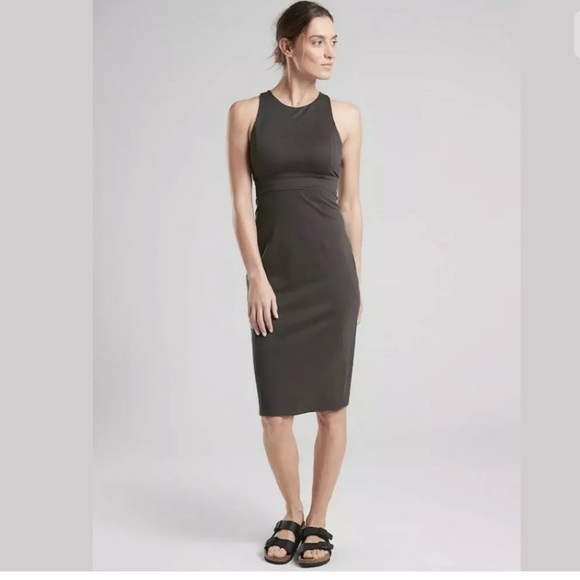 ATHLETA Deep Breath Bralette Dress - Graphite sz SP - Picture 1 of 8